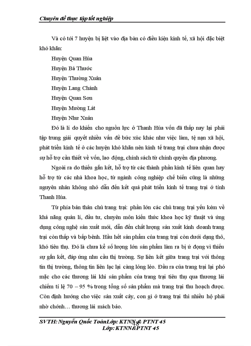 image for page Thực trạng và giải pháp phát triển kinh tế trang trại ở tỉnh Thanh Hóa giai đoạn 2006 – 2010.