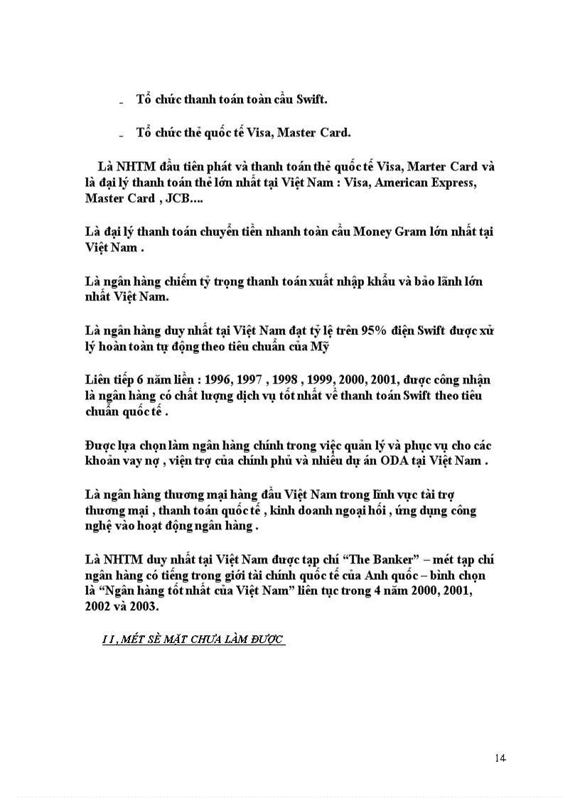 image for page Chiến lược cạnh tranh thành công của Ngân hàng Ngoại Thương Việt Nam (Vietcombank).