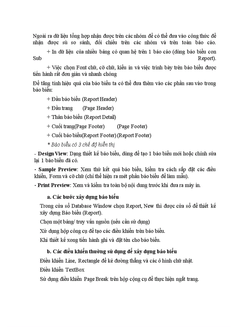 image for page Cơ sở dữ liệu Access