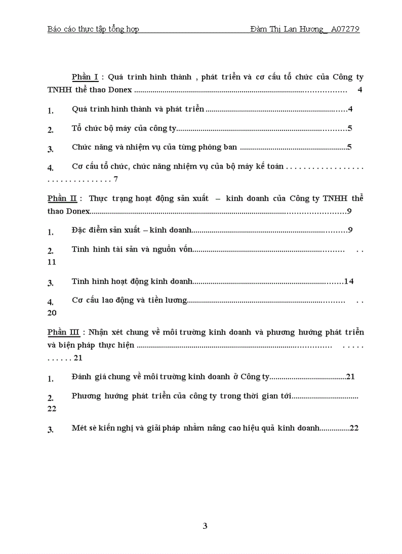 image for page Báo cáo thực tập tại Công ty TNHH Thể thao Donex.