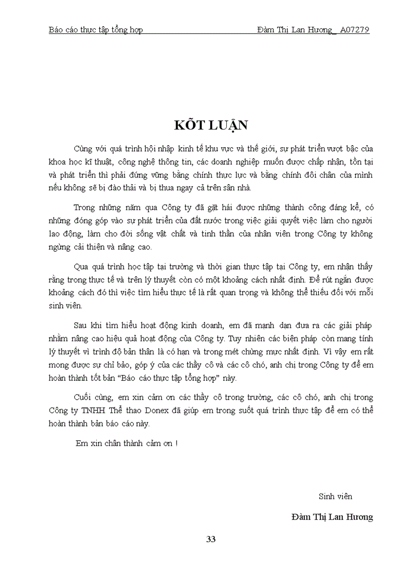 image for page Báo cáo thực tập tại Công ty TNHH Thể thao Donex.