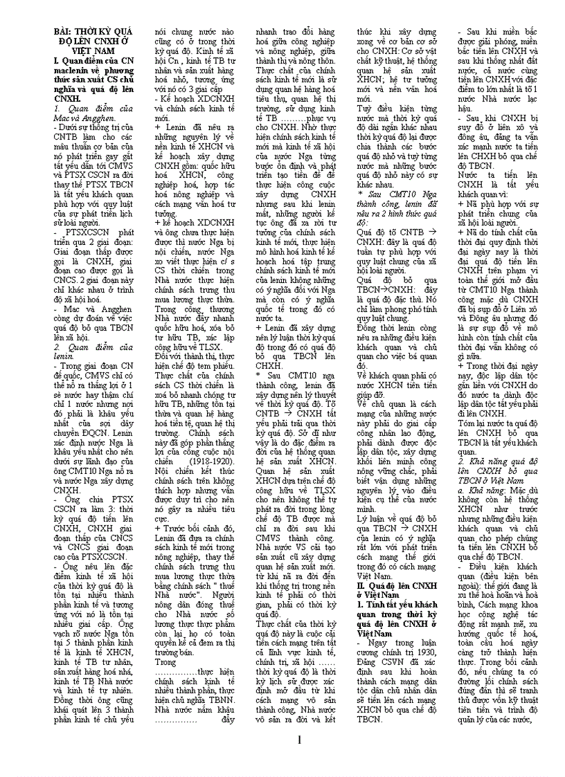 image for page Câu hỏi ôn tập: Thời kỳ quá độ lên CNXH ở Việt Nam