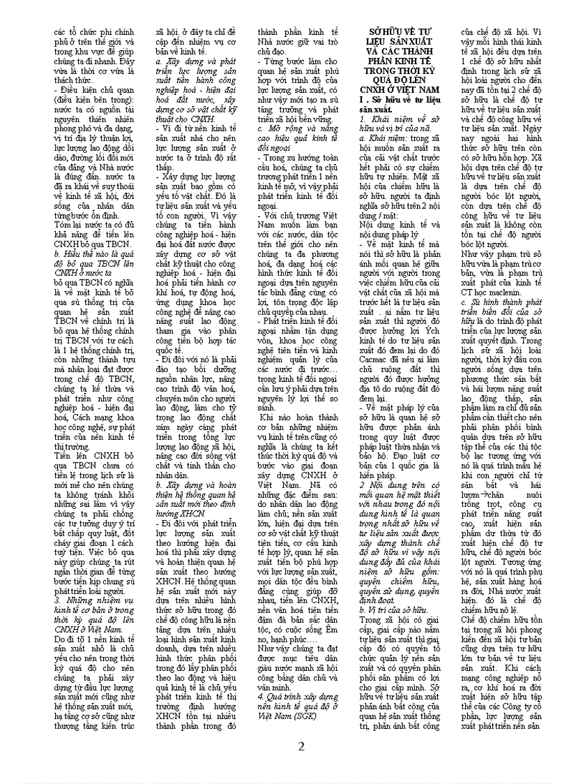 image for page Câu hỏi ôn tập: Thời kỳ quá độ lên CNXH ở Việt Nam