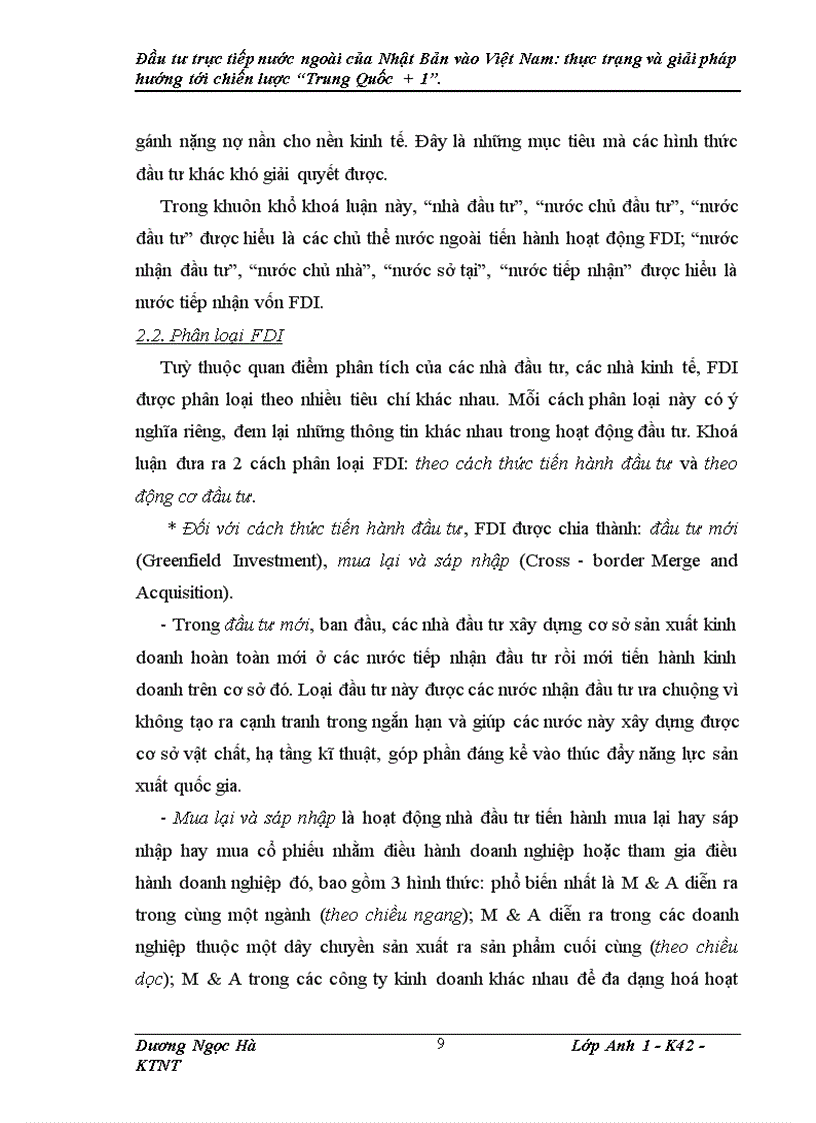 image for page Đầu tư trực tiếp nước ngoài của Nhật Bản vào Việt Nam: thực trạng và giải pháp hướng tới chiến lược Trung Quốc + .