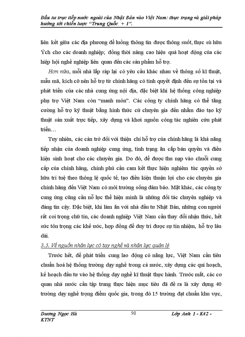 image for page Đầu tư trực tiếp nước ngoài của Nhật Bản vào Việt Nam: thực trạng và giải pháp hướng tới chiến lược Trung Quốc + .