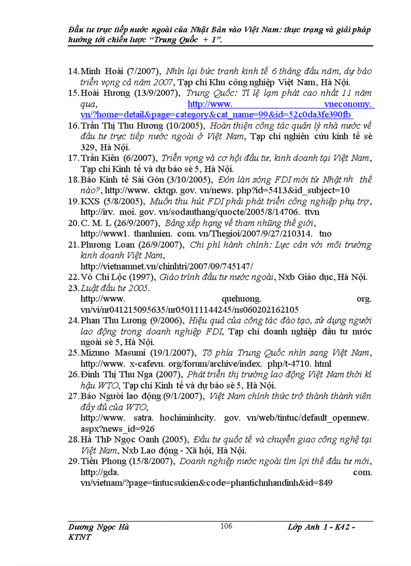 image for page Đầu tư trực tiếp nước ngoài của Nhật Bản vào Việt Nam: thực trạng và giải pháp hướng tới chiến lược Trung Quốc + .