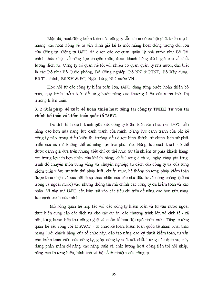 image for page Một số nhận xét và giải pháp hoàn thiện hoạt động của công ty TNHH Tư vấn tài chính kế toán & kiểm toán quốc tế IAFC.