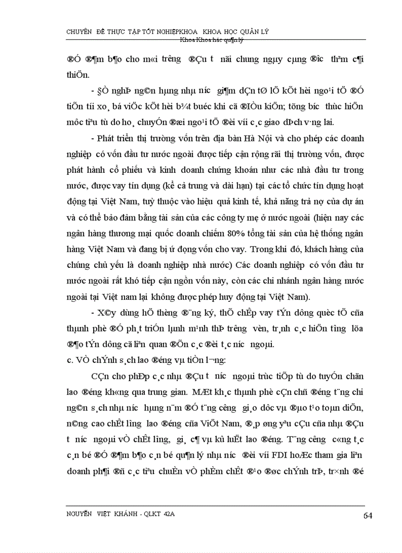 image for page Một số giải pháp nhằm đẩy mạnh việc thu hút vốn đầu tư trực tiếp nước ngoài vào Hà Nội trong thời gian tới