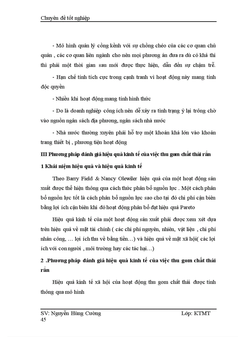 image for page Đánh giá hiệu quả kinh tế của việc thu gom chất thải rắn ở các cơ sở sản xuât – kinh doanh trên địa bàn thành phố Hải Phòng