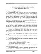 Sản xuất kinh doanh của Công ty Cao Su Sao Vàng.