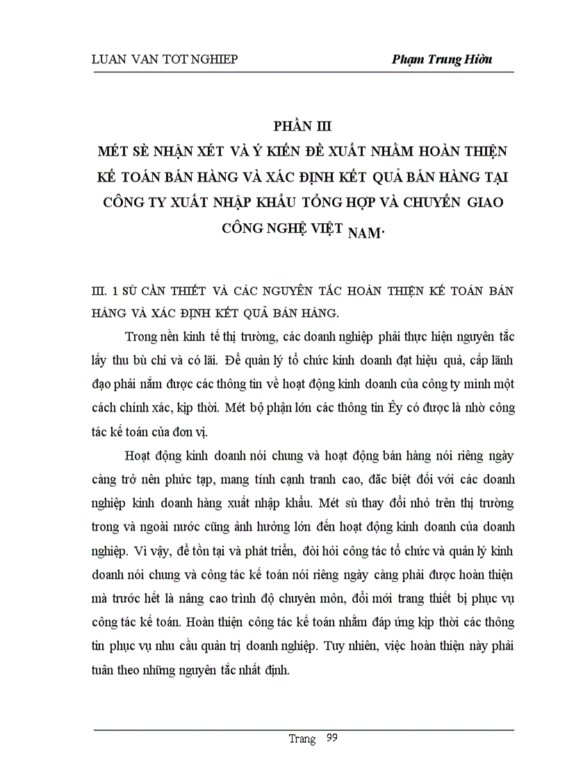 image for page Kế toán bán hàng và xác định kết quả bán hàng tại Công ty xuất nhập khẩu tổng hợp và chuyển giao công nghệ Việt Nam