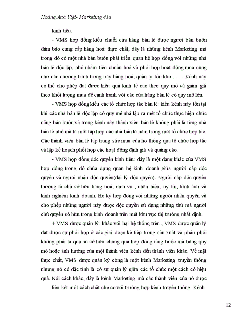 image for page Hoàn thiện kênh phân phối của công ty VINA RECO