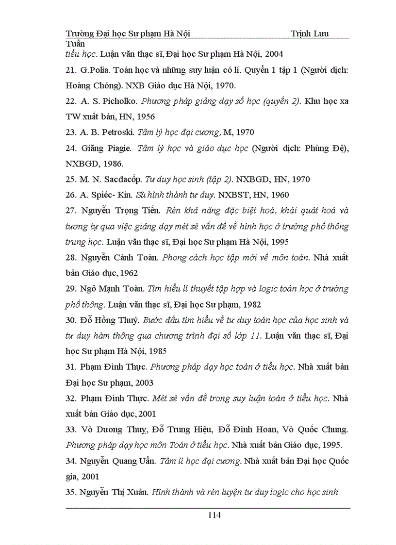 image for page Rèn tư duy lôgic cho học sinh lớp 4 thông qua các phép suy luận quy nạp trong dạy học các tính chất, quy tắc thực hành bốn phép tính