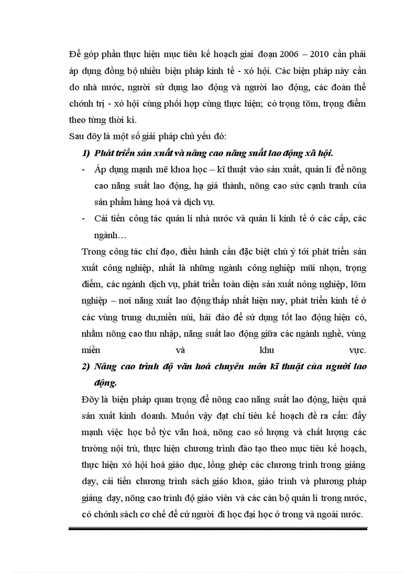 image for page Giải pháp và tình hình thực hiện kế hoạch lao động việc làm trong thời kì tiếp theo
