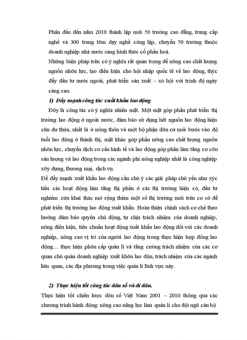 image for page Giải pháp và tình hình thực hiện kế hoạch lao động việc làm trong thời kì tiếp theo