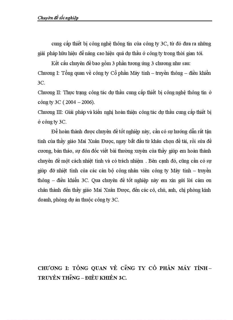 image for page Hoàn thiện công tác dự thầu cung cấp thiết bị công nghệ thông tin ở công ty Cổ phần Máy tính – truyền thông – điều khiển 3C