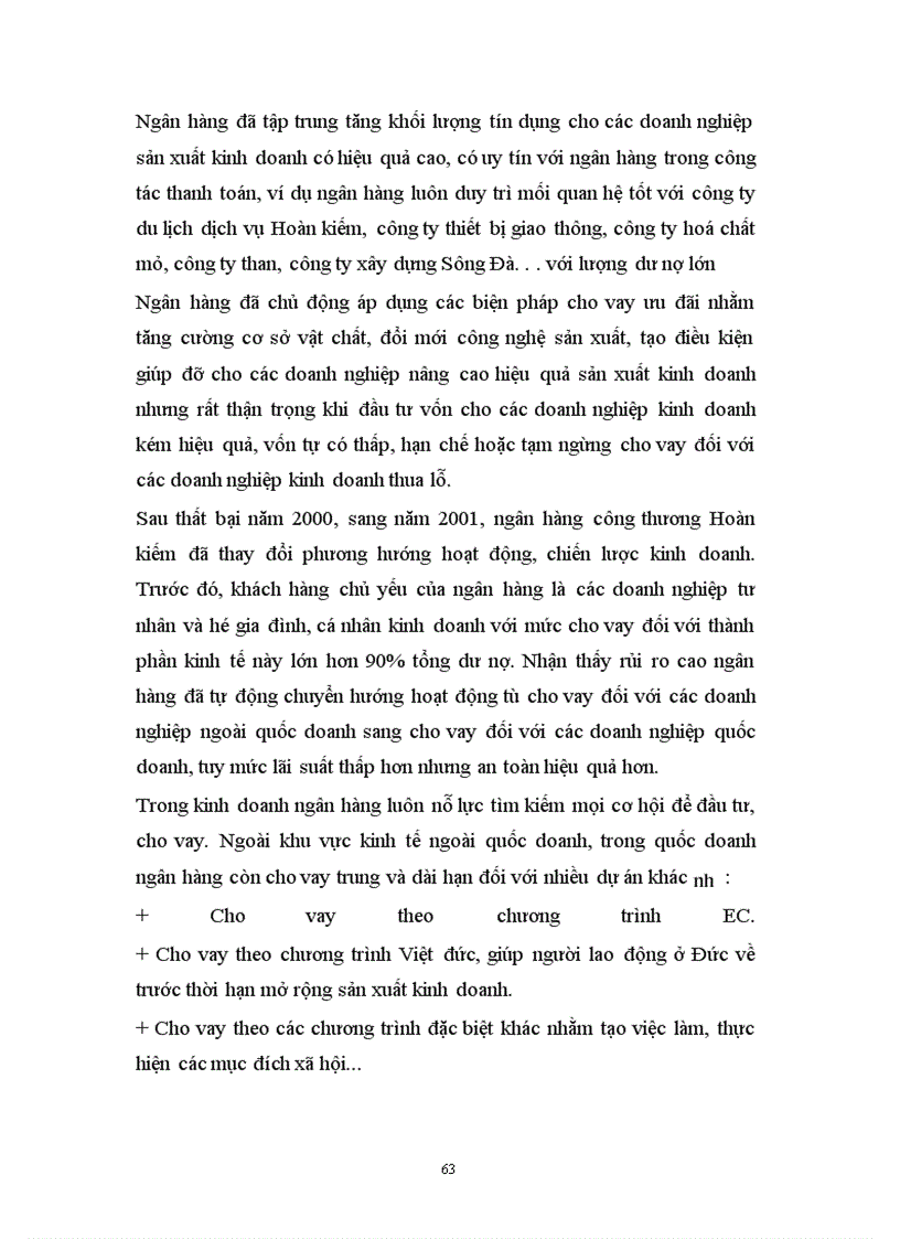 image for page Tín dụng ngân hàng đối với việc phát triển của các doanh nghiệp ở ngân hàng công thương Hoàn kiếm