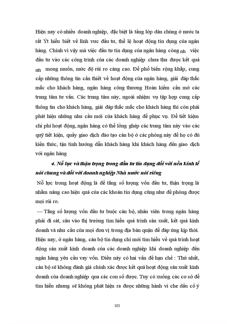 image for page Tín dụng ngân hàng đối với việc phát triển của các doanh nghiệp ở ngân hàng công thương Hoàn kiếm