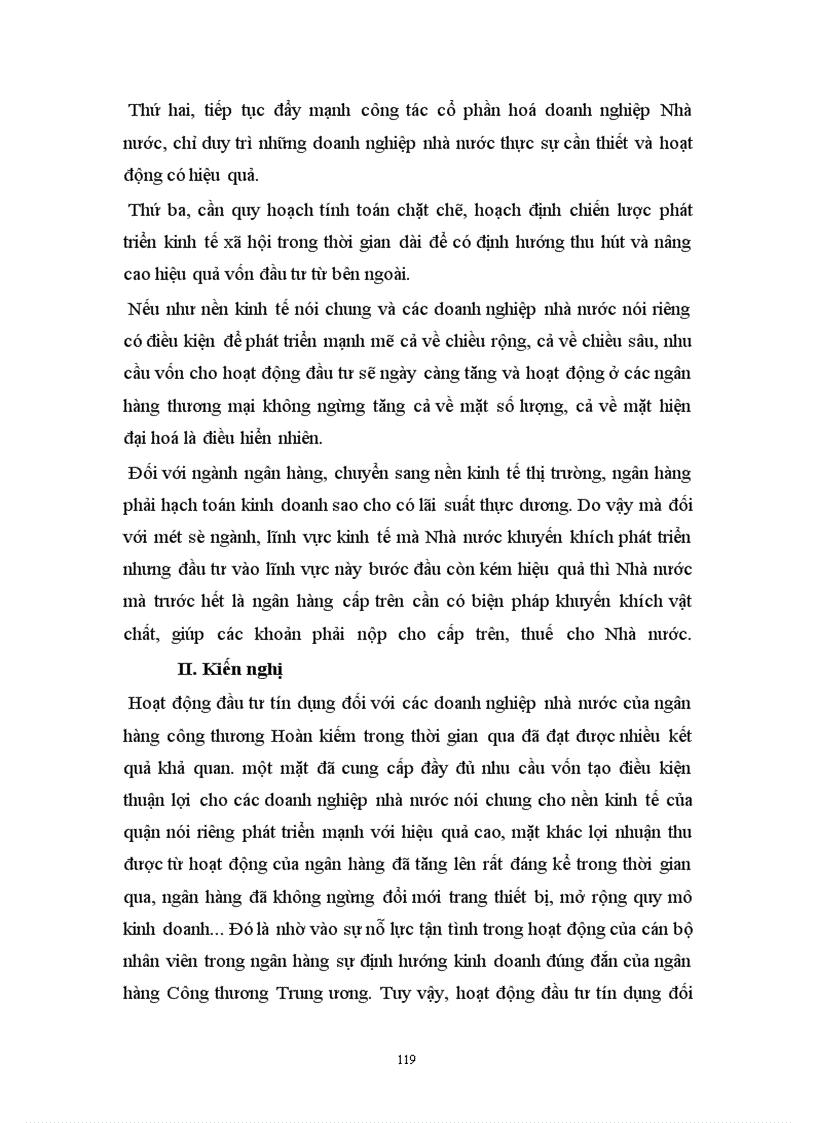 image for page Tín dụng ngân hàng đối với việc phát triển của các doanh nghiệp ở ngân hàng công thương Hoàn kiếm