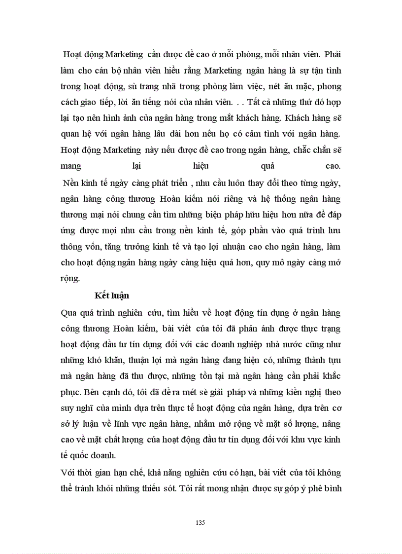 image for page Tín dụng ngân hàng đối với việc phát triển của các doanh nghiệp ở ngân hàng công thương Hoàn kiếm