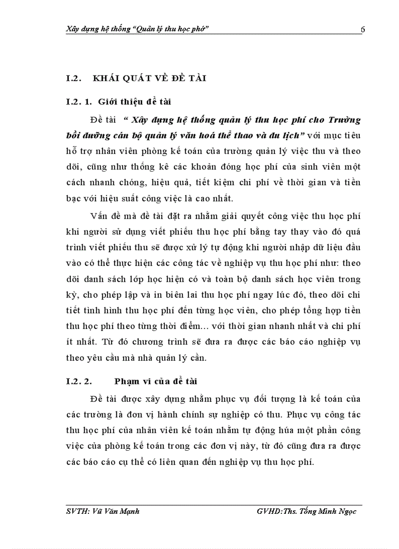 image for page Xây dựng hệ thống quản lý thu học phí cho Trường bồi dưỡng cán bộ quản lý văn hoá thể thao và du lịch