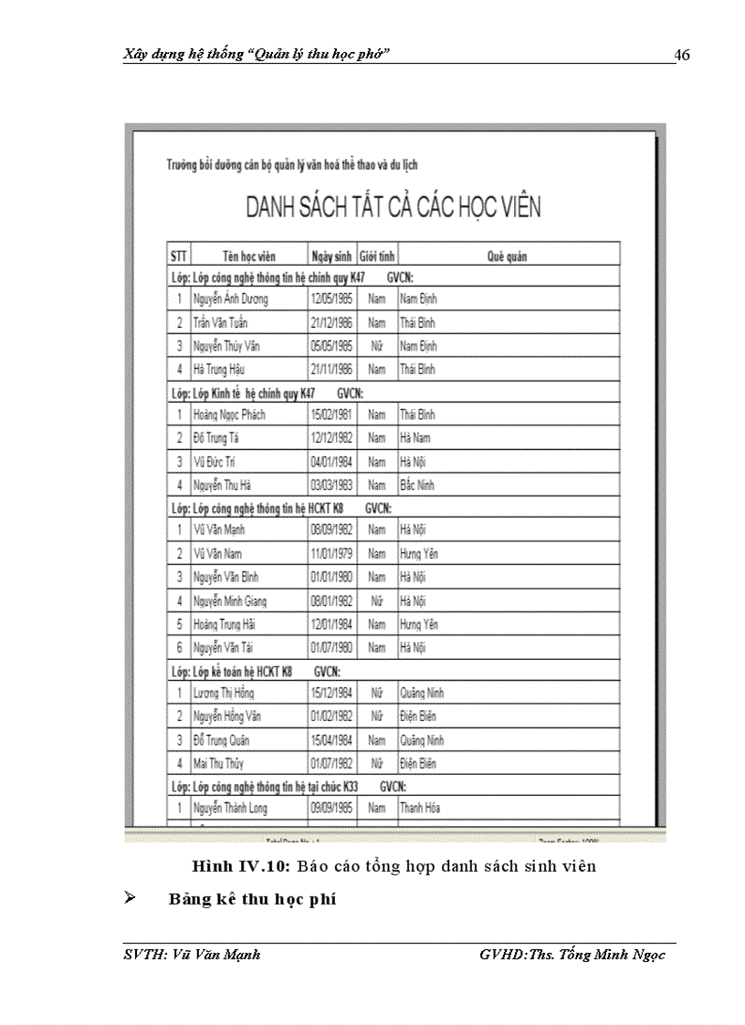 image for page Xây dựng hệ thống quản lý thu học phí cho Trường bồi dưỡng cán bộ quản lý văn hoá thể thao và du lịch