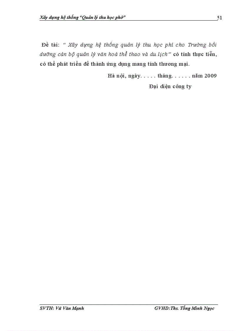 image for page Xây dựng hệ thống quản lý thu học phí cho Trường bồi dưỡng cán bộ quản lý văn hoá thể thao và du lịch