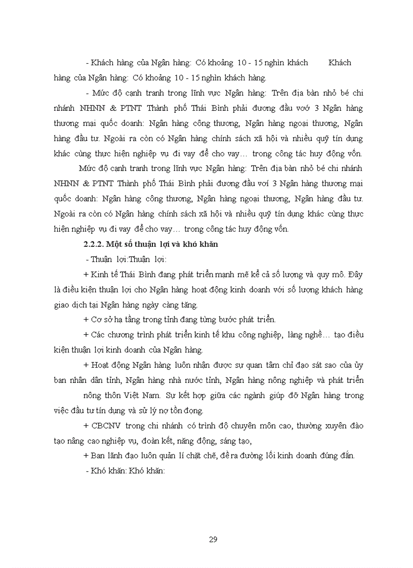 image for page Công tác huy động vốn, thực trạng và giải pháp tại ngân hàng nông nghiệp và phát triển nông thôn thành phố thái bình