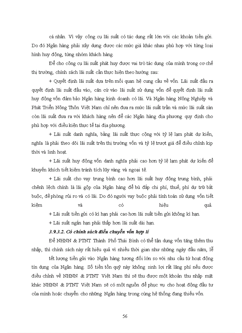 image for page Công tác huy động vốn, thực trạng và giải pháp tại ngân hàng nông nghiệp và phát triển nông thôn thành phố thái bình