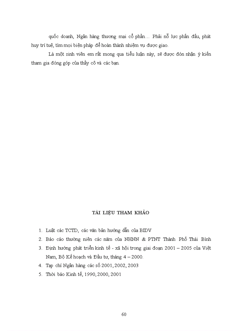 image for page Công tác huy động vốn, thực trạng và giải pháp tại ngân hàng nông nghiệp và phát triển nông thôn thành phố thái bình