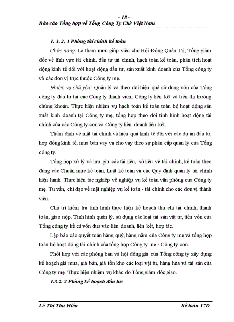 image for page Một số đánh giá về tình hình tổ chức hạch toán kế toán tại tổng công ty chè Việt nam