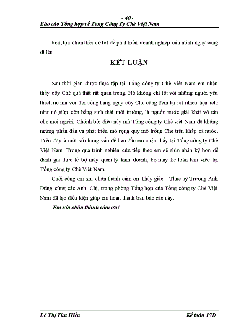 image for page Một số đánh giá về tình hình tổ chức hạch toán kế toán tại tổng công ty chè Việt nam