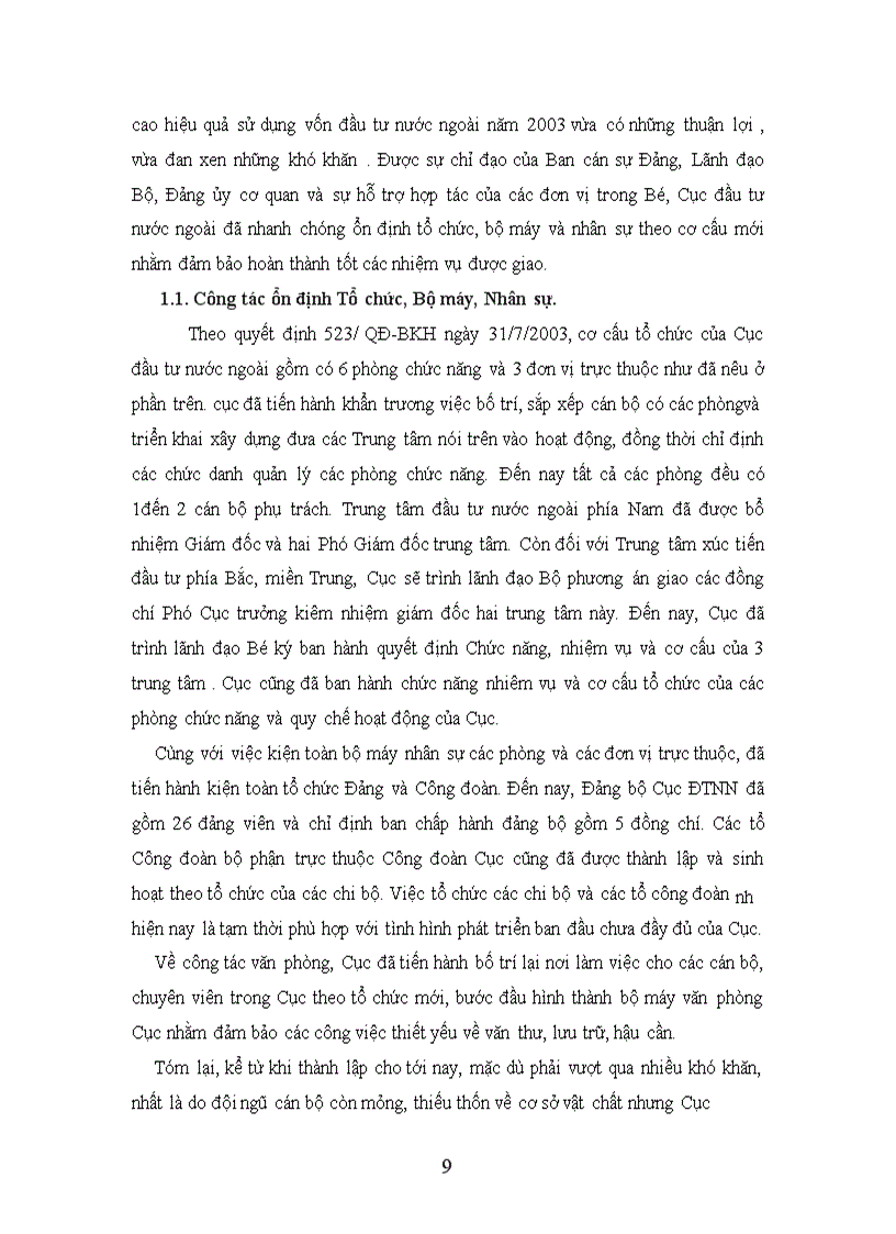 image for page Phương hướng và giải pháp nhằm nâng cao hiệu quả hoạt quản lý của Cục Đầu tư nước ngoài.