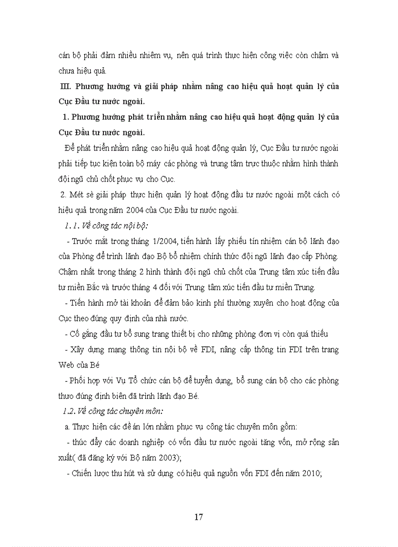 image for page Phương hướng và giải pháp nhằm nâng cao hiệu quả hoạt quản lý của Cục Đầu tư nước ngoài.