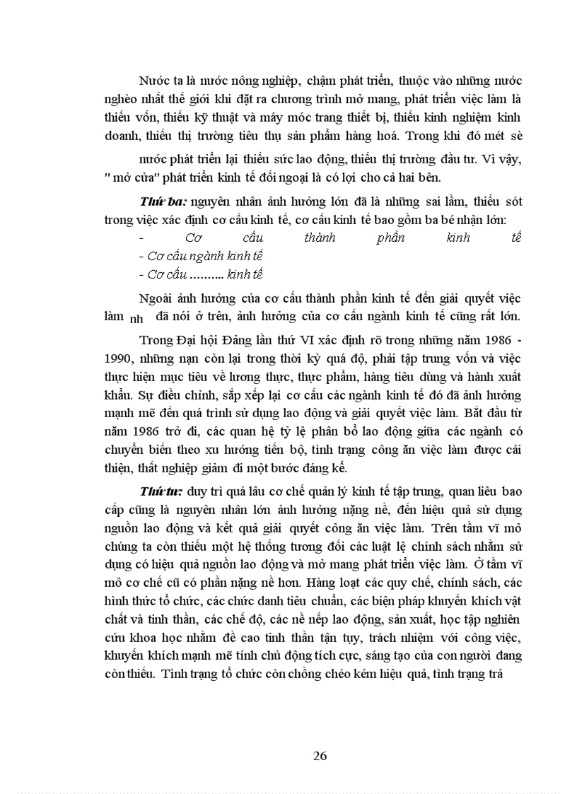 image for page Vấn đề thất nghiệp và việc làm của Việt Nam