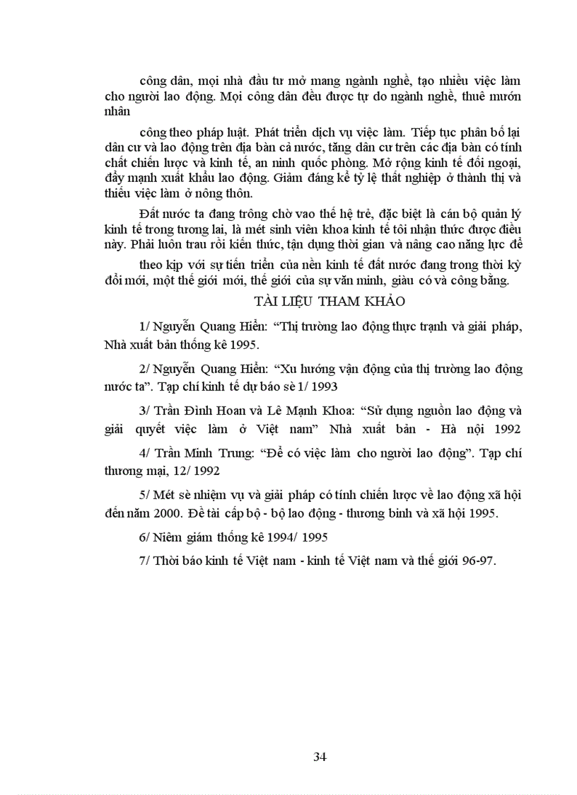 image for page Vấn đề thất nghiệp và việc làm của Việt Nam