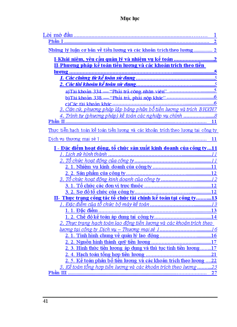 image for page Hạch toán tiền lương và các khoản trích theo lương tại Công ty Dịch vụ – Thương mại số 1
