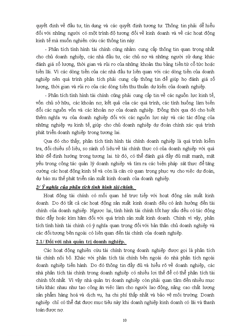 image for page Hoạt động phân tích tình hình tài chính doanh nghiệp