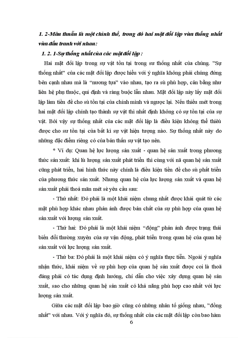 image for page Phân tích nội dung quy luật thống nhất và đấu tranh của các mặt đối lập và vận dụng quy luật đó vào trong nền kinh tế thị trường định hướng xã hội chủ nghĩa ở Việt Nam