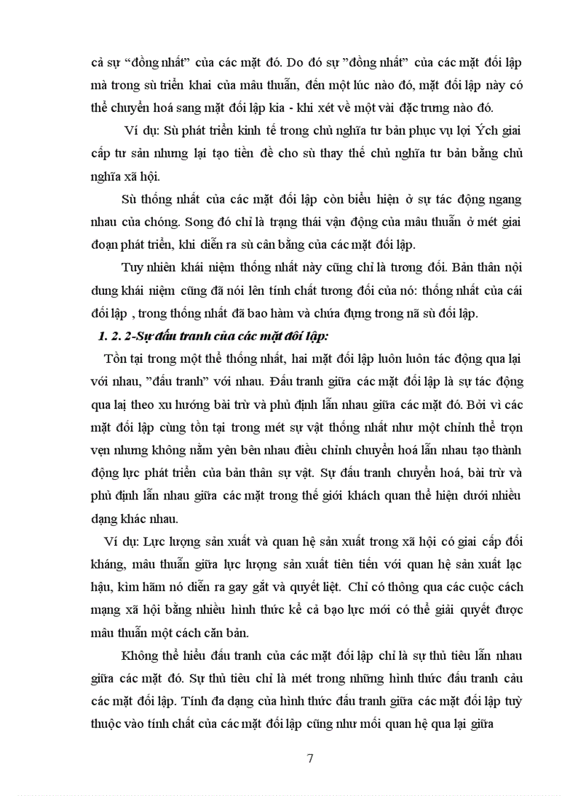 image for page Phân tích nội dung quy luật thống nhất và đấu tranh của các mặt đối lập và vận dụng quy luật đó vào trong nền kinh tế thị trường định hướng xã hội chủ nghĩa ở Việt Nam