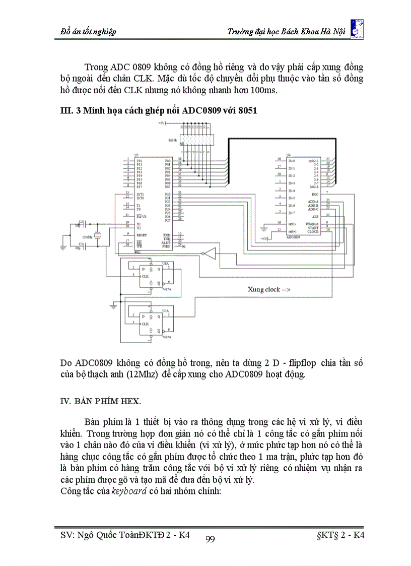 image for page Thiết kế mạch thí nghiệm dùng Vi điều khiển 80C51 phối gh