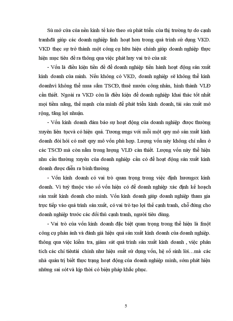 image for page Vốn kinh doanh và sự cần thiết phải nâng cao hiệu quả sử dụng vốn kinh doanh của doanh nghiệp