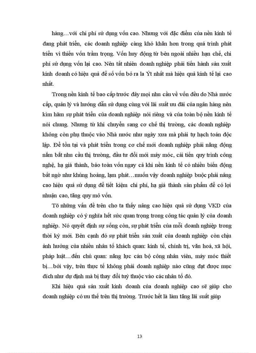 image for page Vốn kinh doanh và sự cần thiết phải nâng cao hiệu quả sử dụng vốn kinh doanh của doanh nghiệp