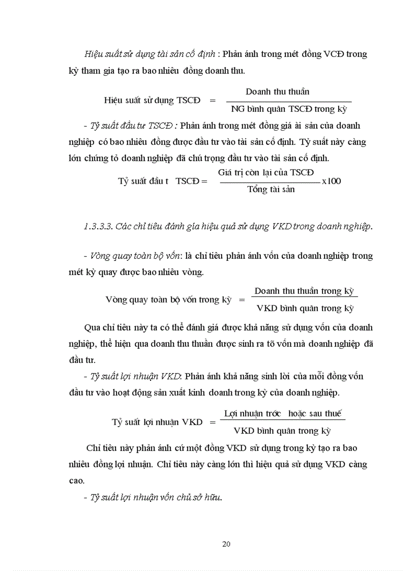 image for page Vốn kinh doanh và sự cần thiết phải nâng cao hiệu quả sử dụng vốn kinh doanh của doanh nghiệp