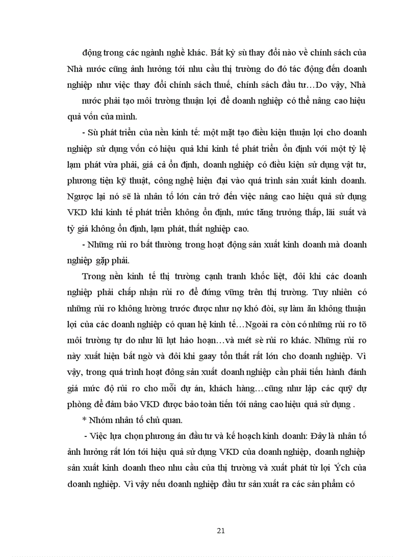 image for page Vốn kinh doanh và sự cần thiết phải nâng cao hiệu quả sử dụng vốn kinh doanh của doanh nghiệp