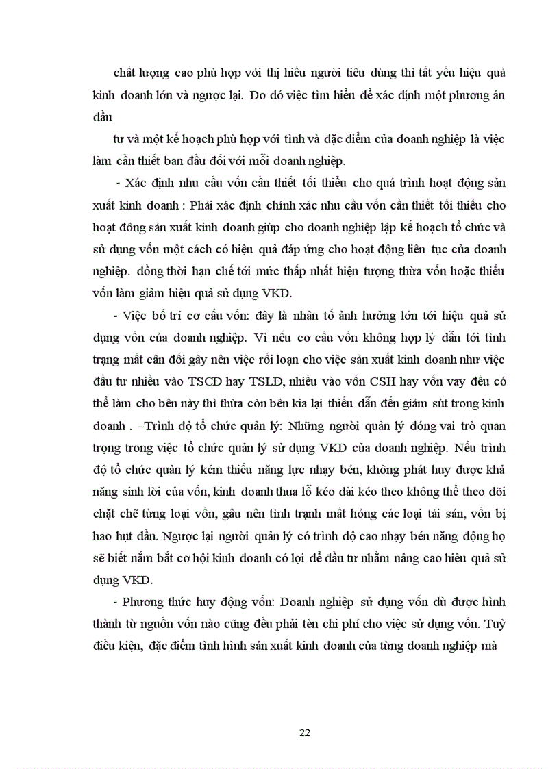 image for page Vốn kinh doanh và sự cần thiết phải nâng cao hiệu quả sử dụng vốn kinh doanh của doanh nghiệp