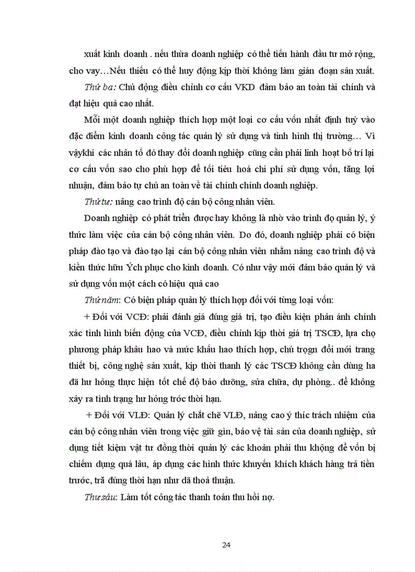 image for page Vốn kinh doanh và sự cần thiết phải nâng cao hiệu quả sử dụng vốn kinh doanh của doanh nghiệp