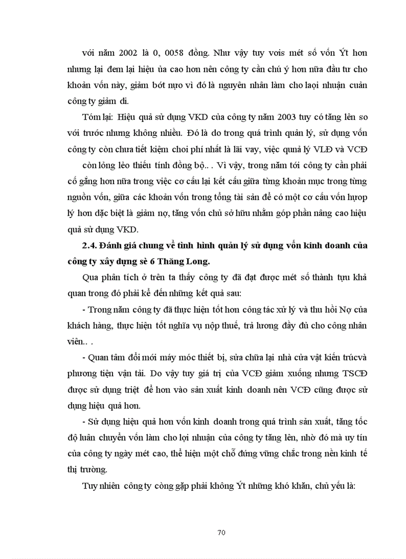 image for page Vốn kinh doanh và sự cần thiết phải nâng cao hiệu quả sử dụng vốn kinh doanh của doanh nghiệp