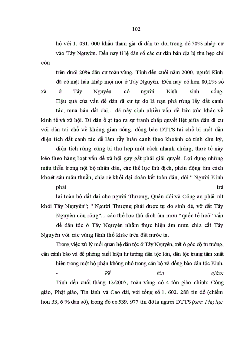 image for page Công tác tư tưởng với việc ổn định tình hình chính trị - xã hội ở Tây Nguyên hiện nay