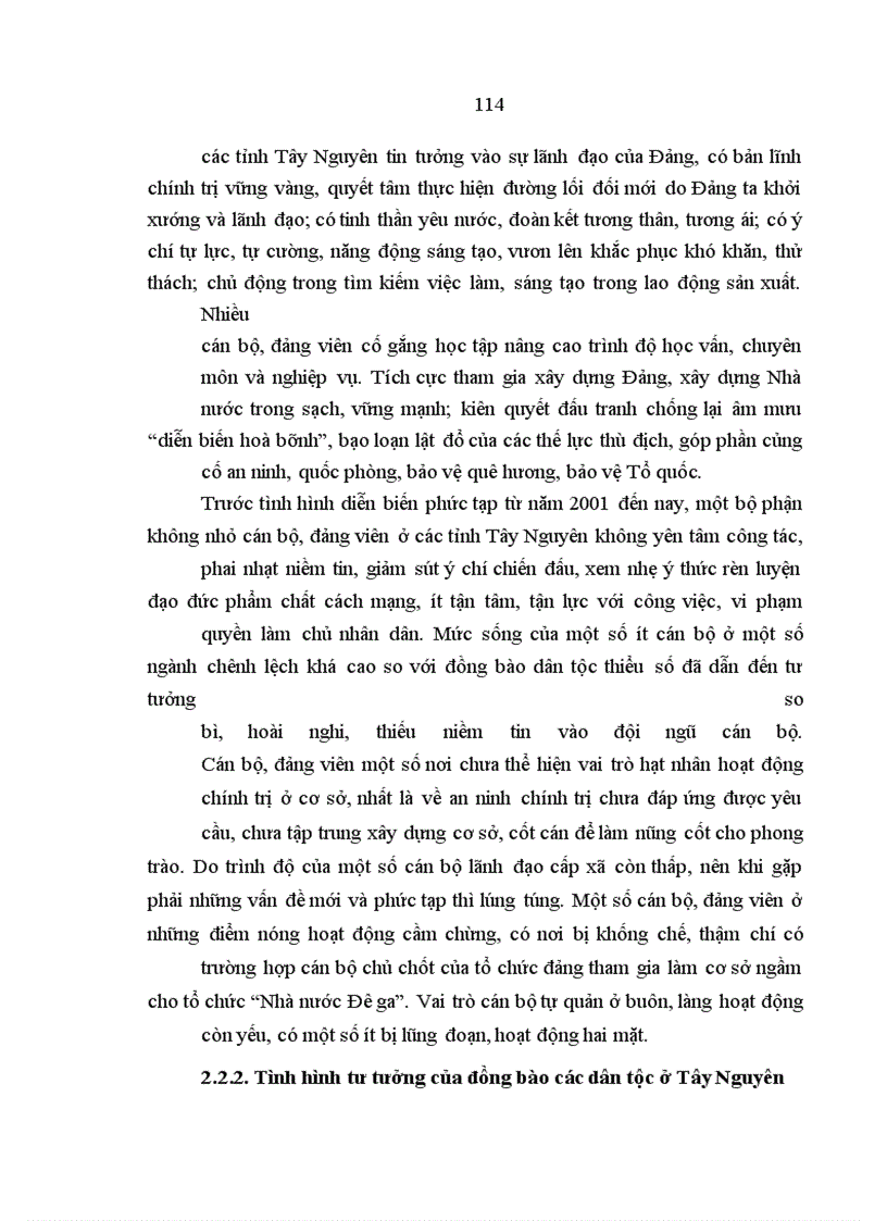 image for page Công tác tư tưởng với việc ổn định tình hình chính trị - xã hội ở Tây Nguyên hiện nay